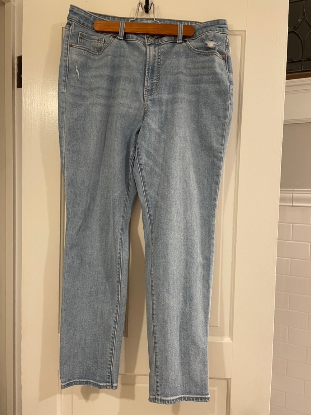 Old Navy OG Straight Light Wash High-Rise Jeans